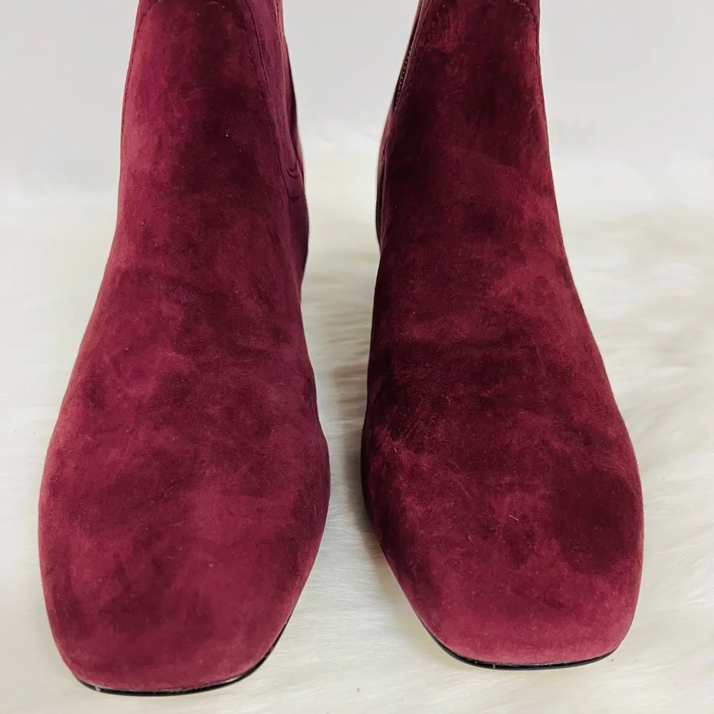 Draper James Bethany Booties in Burgundy size 10 NWOB